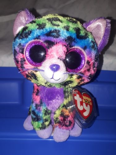 TY Beanie Boo Trixie Justice Exclusive cat with tags Non Mint