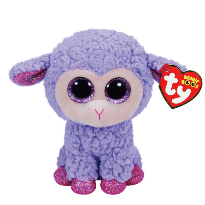 TY Beanie Boos Medium Lavender the Lamb Plush Stuffed Easter 10