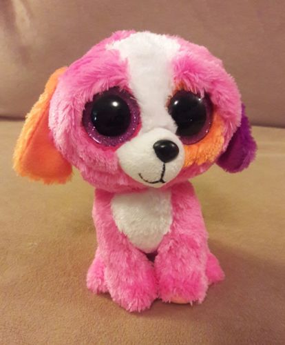 TY Beanie Boos PRECIOUS PUPPY DOG  Plush Toy glitter  Eyes 6