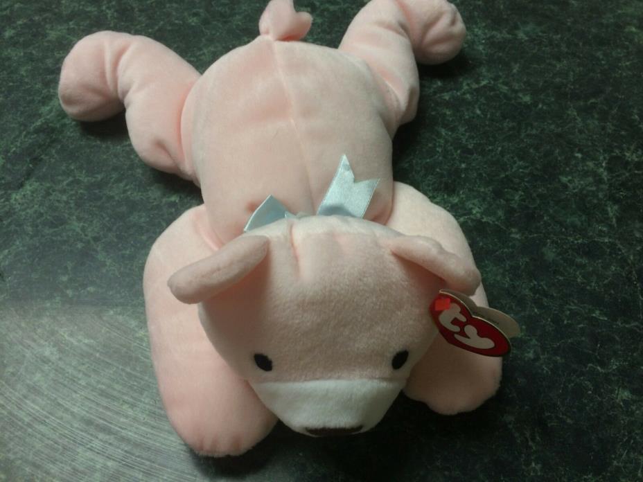 NWY Ty Pillow Pal Snuggy Pink Bear Style 3001 Plush Toy FREE SHIPPING