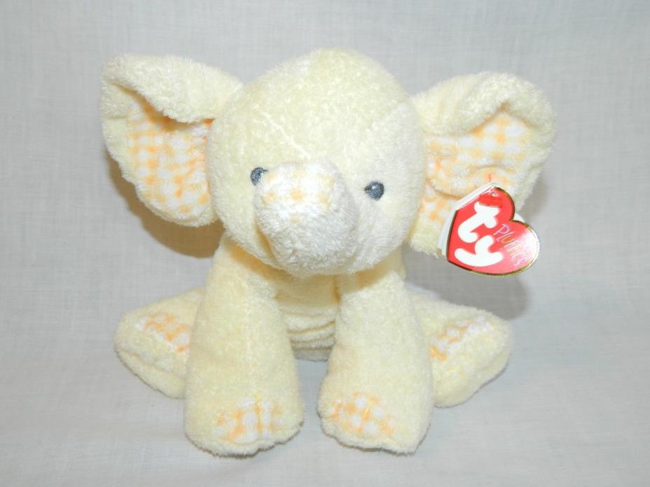 Ty Pluffies P'Nut Yellow Elephant 2007 9