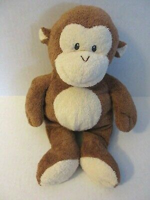 Ty Pluffies Brown Monkey Dangles 2002 Sewn Eyes Plush Beanie Stuffed Toy Baby