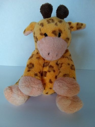 2004 Ty Pluffies Orange Giraffe Plush Towers Beanie Baby Stuffed Animal Brown
