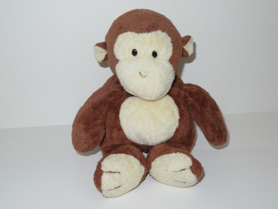 Ty Pluffies Dangles Monkey Plush 2002 Stuffed Animal Beaded Eyes Brown Beanie