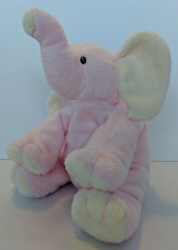Ty Pluffies Baby Winks Pink Elephant Beanie Plush Stuffed Animal Toy
