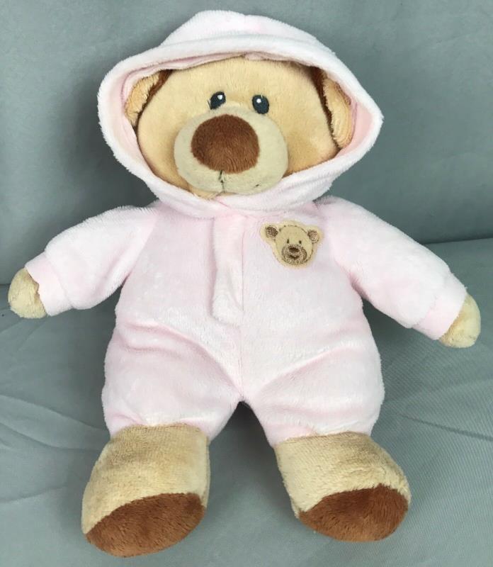 Ty Pluffies Pink Brown PJ Teddy Bear Pajamas Baby Bear 2016 stuffed plush 10