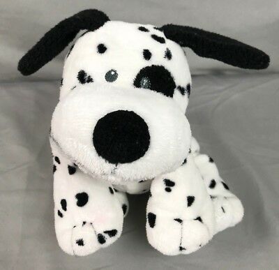 Ty Pluffies 2007 Dotters  Black & White Dalmatian Puppy Dog Stuffed Animal Plush