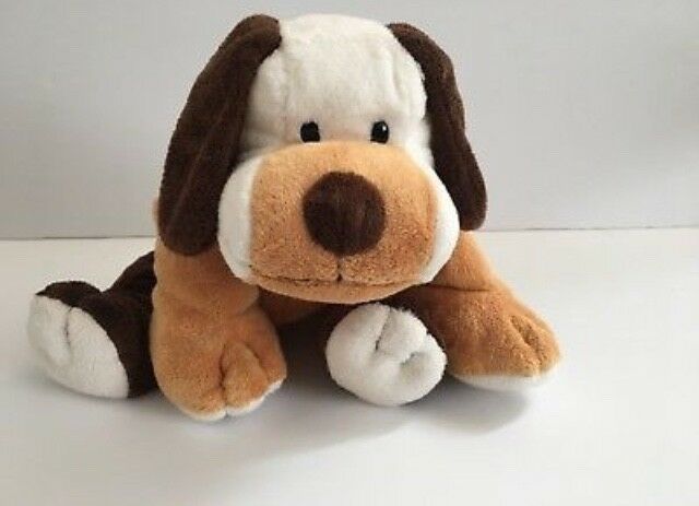 2004 TY Pluffies LARGE WHIFFER DOG Plush Puppy Brown Stuffed Animal Beanie Baby