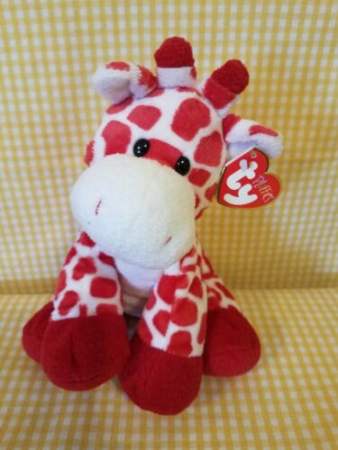 ty  Pluffies Kisser the red/White Giraffe 11