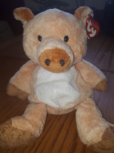 TY Pluffies Corkscrew Pig Super Soft plush with tags