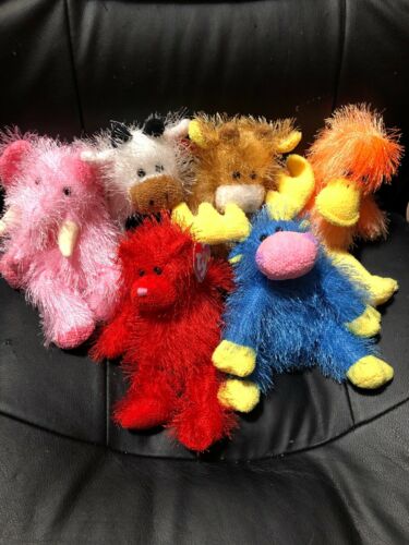 Ty Plush Punkies--Lot of 6 -4 With Hang Tags