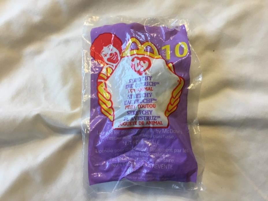 1999 McDonald’s 1993 Ty Teenie Beanie Babies Stretchy the Ostrich New in Pack 10