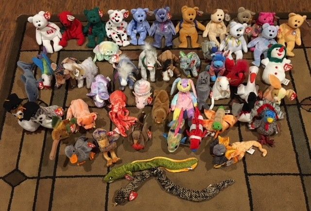 TY Beanie Babies - Mixed Lot of 50 Beanies (All Different)