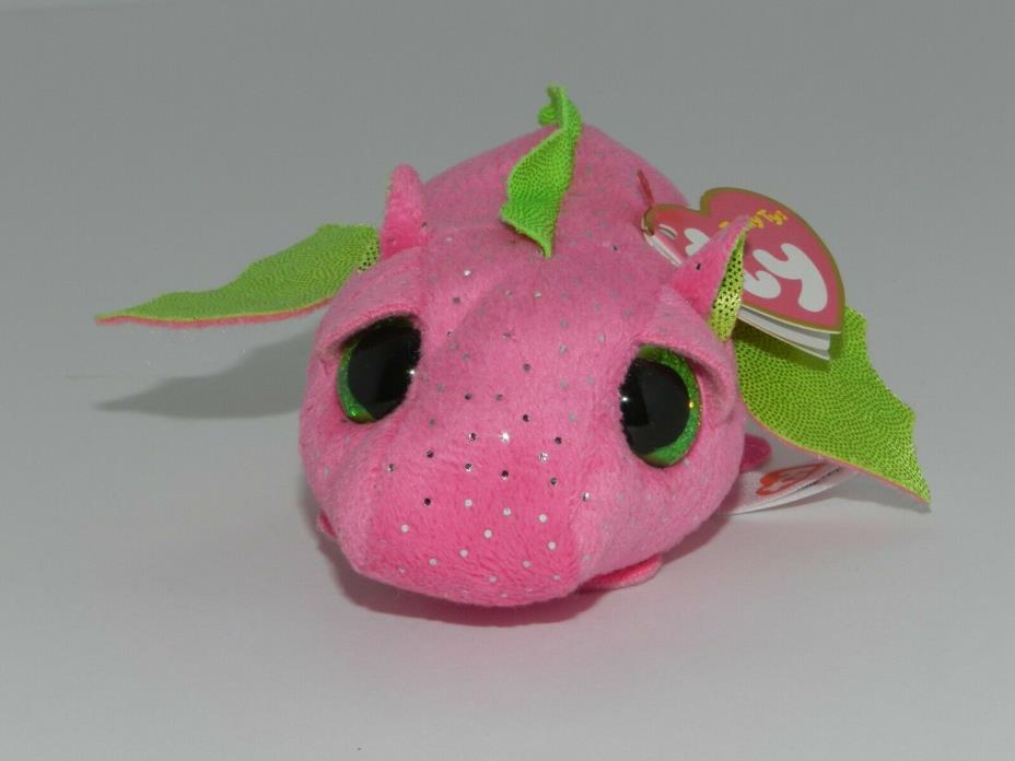 Darby Dragon Teeny Tys beanie boo birthday June 4th stackable pink green cute
