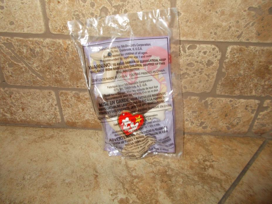 McDonald's Ty 1999 Stretchy the Ostrich #10 Teenie Beanie Baby, New (A03)