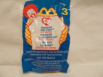 1999 McDONALDS TEENIE BEANIE BABIES *#3  SMOOCHY THE FROG* TY-1993  NIP B/G