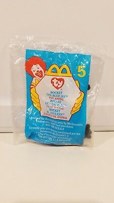 TY Teenie Beanie Babies 1999 McDonalds # 5 ROCKET / BLUE JAY New In Bag