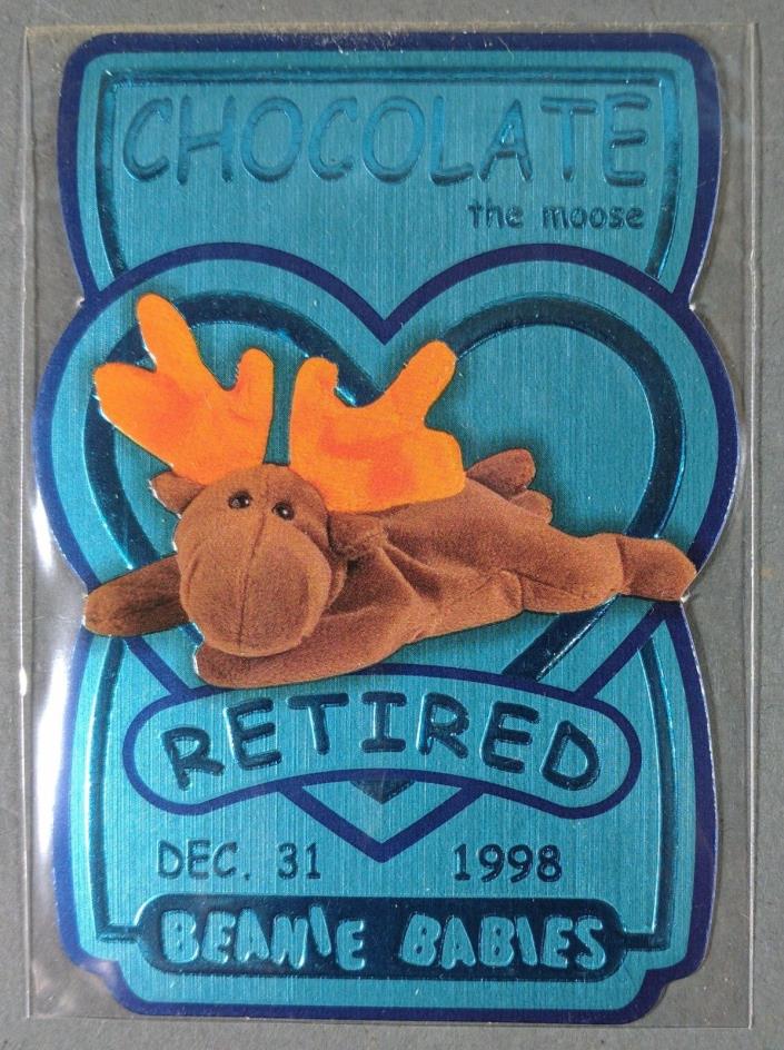 Ty Beanie Baby Series III ~ Retired Teal Chocolate The Moose Series 3 4950/11520