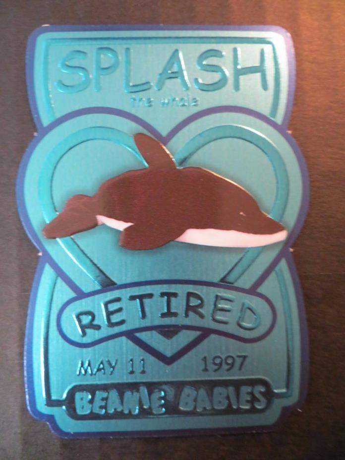Ty Beanie Babies BBOC Series III S3 Limited Edition Teal RETIRED Splash Card 8