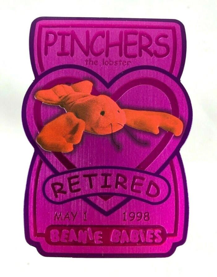 PINCHERS The Lobster TY Beanie Babies BBOC Card Series 3 -  Magenta  #6885/10080