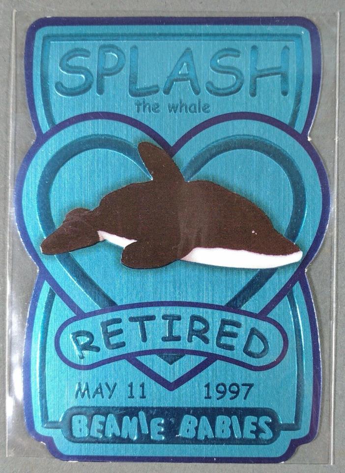 Ty Beanie Baby Series III ~ Retired Teal Splash The Whale ~ Series 3 10501/11520