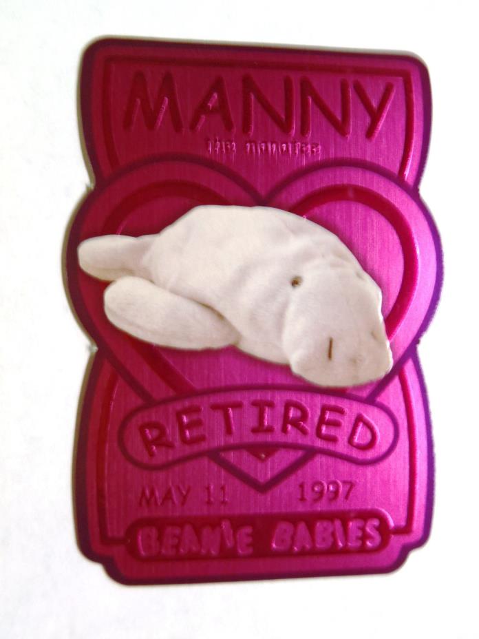 Beanie Baby Cards Series 3 Magenta #6 Manny Retired Card 1199 / 7200 Mint