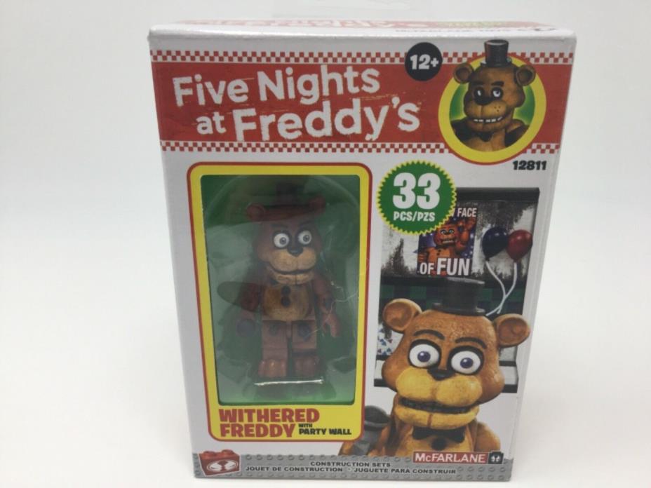 FNAF Five Nights at Freddys 12811 Withered Freddy Wal Construction Set McFarlane