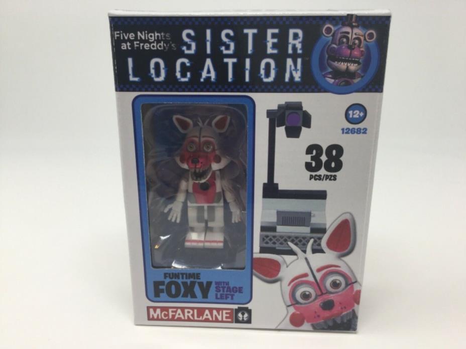 FNAF Sister Location 12682 Funtime Foxy Stage Left Construction Set McFarlane