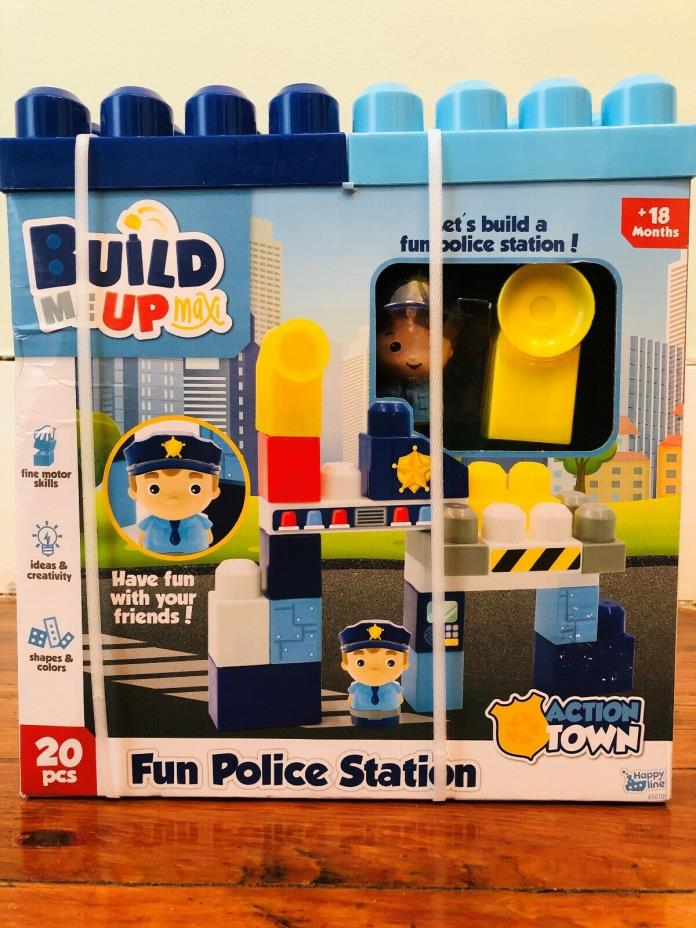 Build Me Up Maxi - Fun Police Station - 20pcs Building Blocks