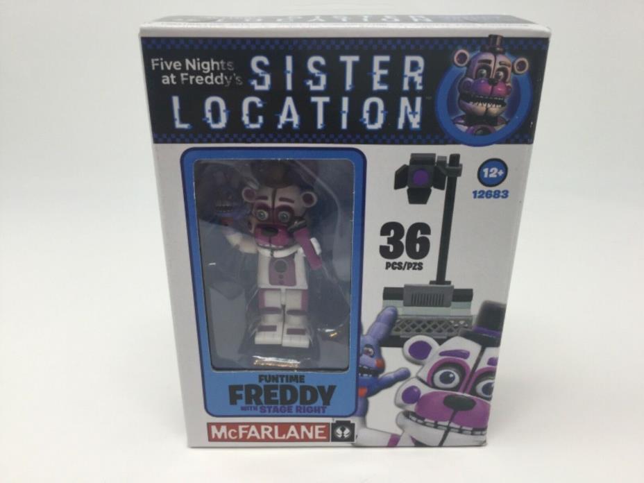 FNAF Sister Location 12683 Funtime Freddy Stage Right Construction Set McFarlane
