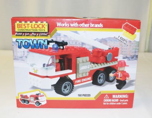 Best Lock Construction Toys Ladder 42 Fire Engine
