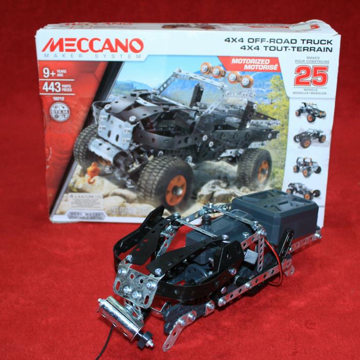 Meccano Maker System 4x4 Off Road Truck Terrain Jeep Real Metal 25 Models 16212