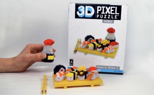 BePuzzled Sushi 3D Pixel Puzzle Building Toy Damaged Package Level 3 Age 12+