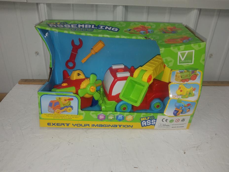 Children's toy truck assembling plastic airplane tools self assembling