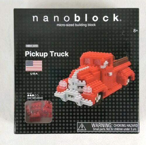 NEW Nanoblock Pickup Truck USA Micro Sized Building Blocks 320+ Pieces