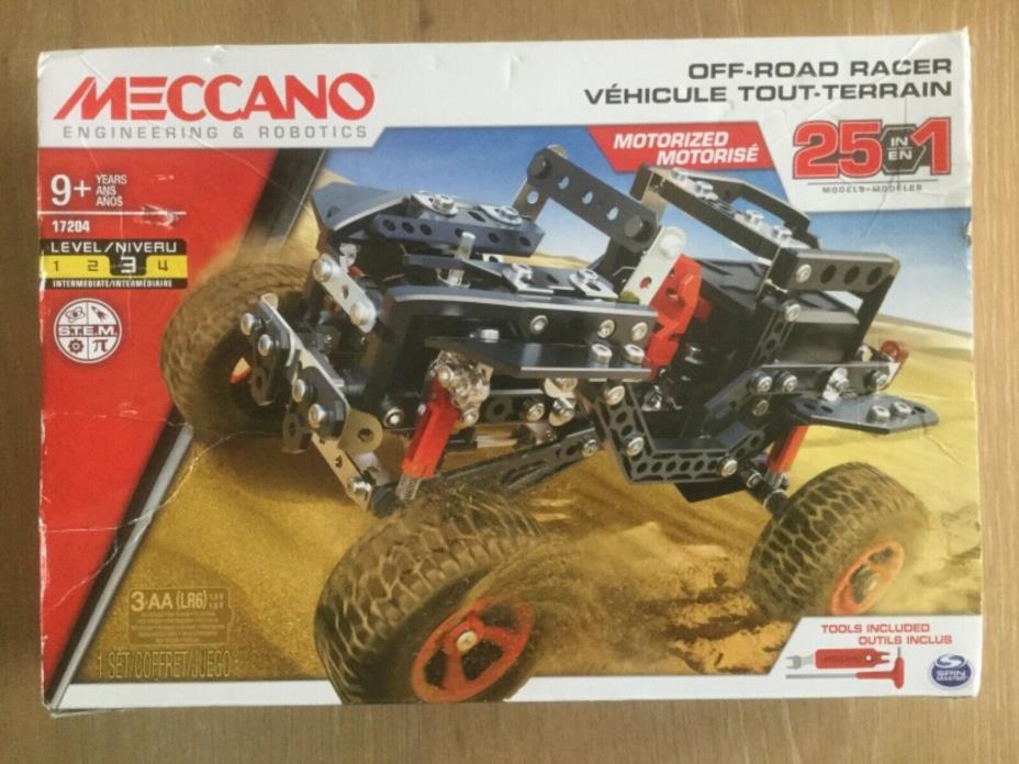 Meccano 25 in 1 Motorized Off Road Racer-Building Set Kit  ~level 3 NEW