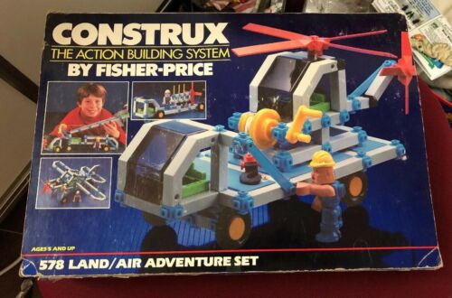 1984 Fisher Price Construx 578 The Action Building System Land/air Adventure Set