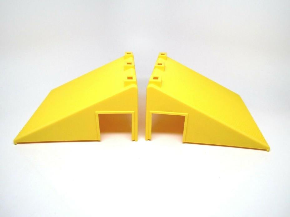 2 Rokenbok Yellow Angle Roof Pieces