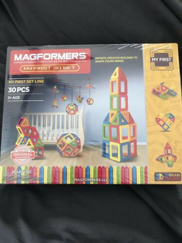 Magformers My First 30 Set New! Magnetic Building Set STEM Learning Toy