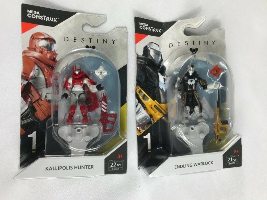 Mega Construx Destiny Endling Warlock-Kallipolis  Hunter  *** LOT OF 2 ***