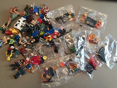 60 Non Lego Minifigures Megablok Heroes some new minifig lot L410
