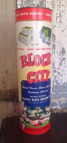 VTG BLOCK CITY B-500 TRI STATE PLASTIC MOLDING CO. BUILDING BLOCKS Beverly Hills