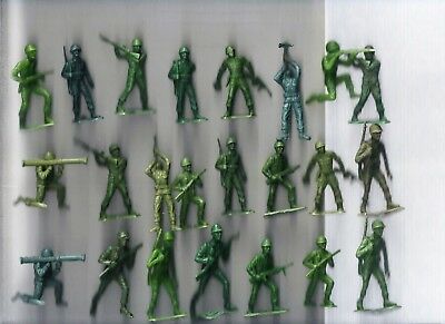 46  VINTAGE MPC ARMY SOLDIERS PLASTIC PLAY SET FIGURES   1950/60'S