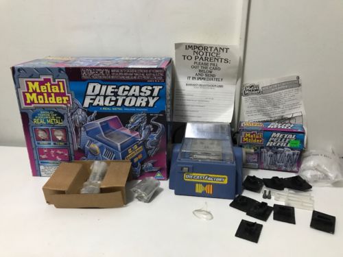 Vintage Toymax Metal Molder Die Cast Factory (AS IS) w/ Molds & Refills RARE