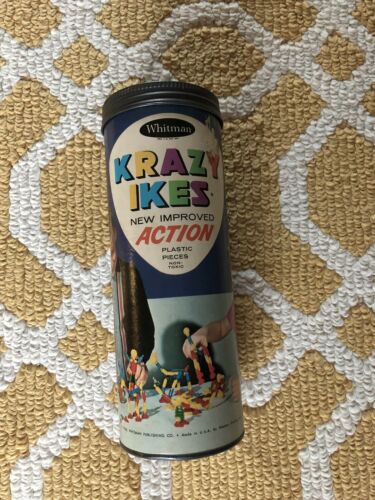 Vintage Whitman Krazy Ikes Puzzle Building Toy Figure Play Set