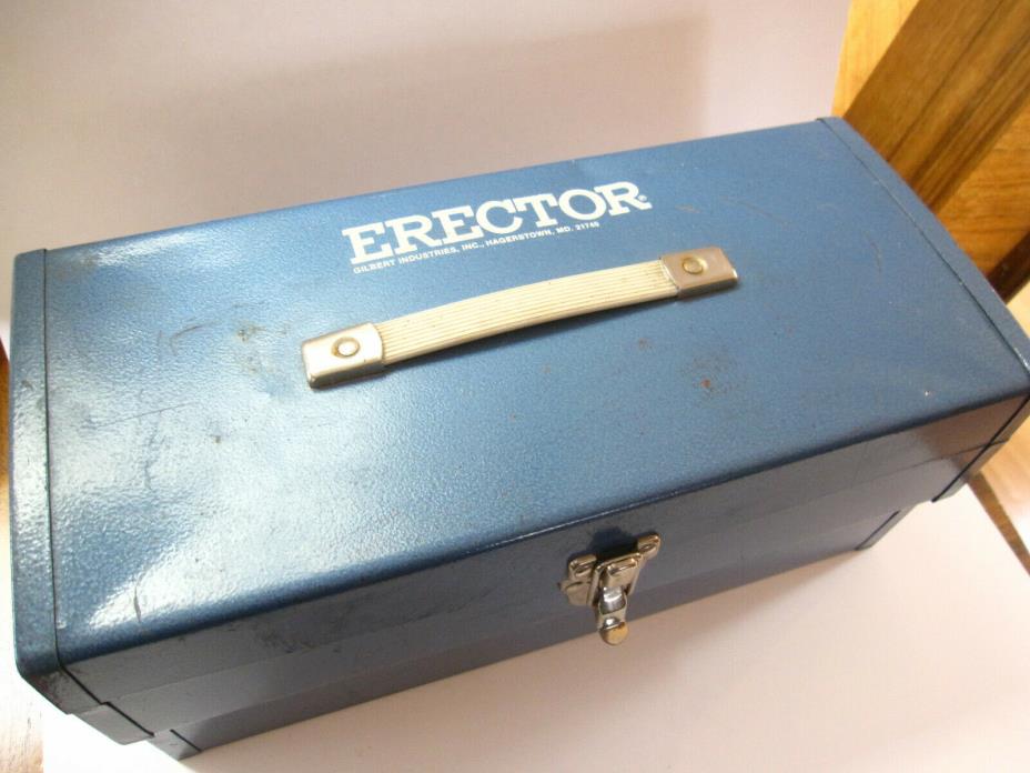 Gilbert ERECTOR vintage Storage TOOLBOX with Tray