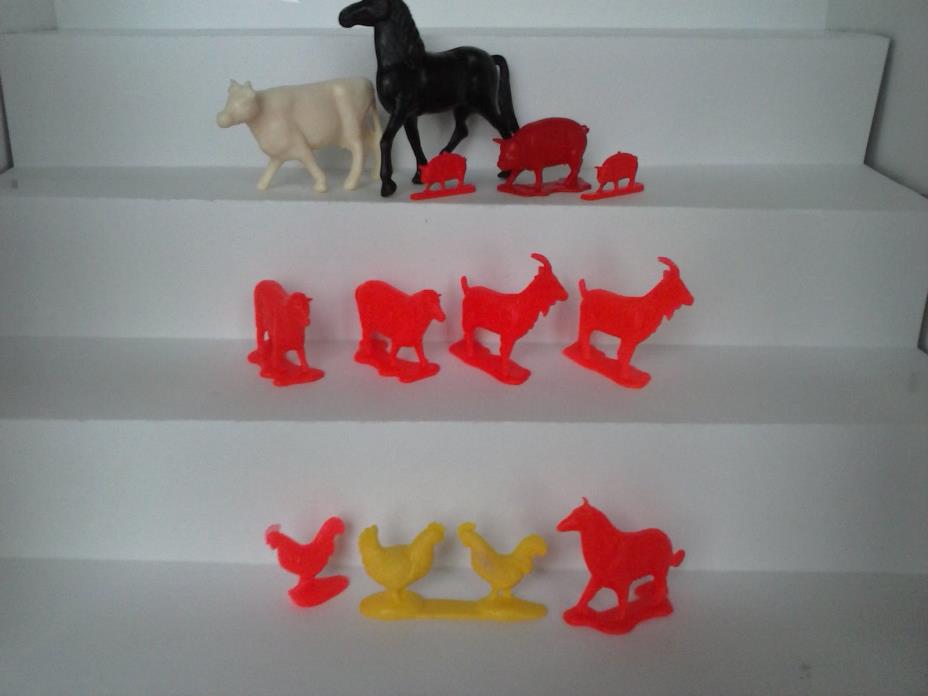 Processed Plastic Farm Animals Playset Figures