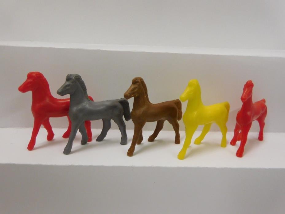 Lido Farm Horses Colts Plastic Playset Figures