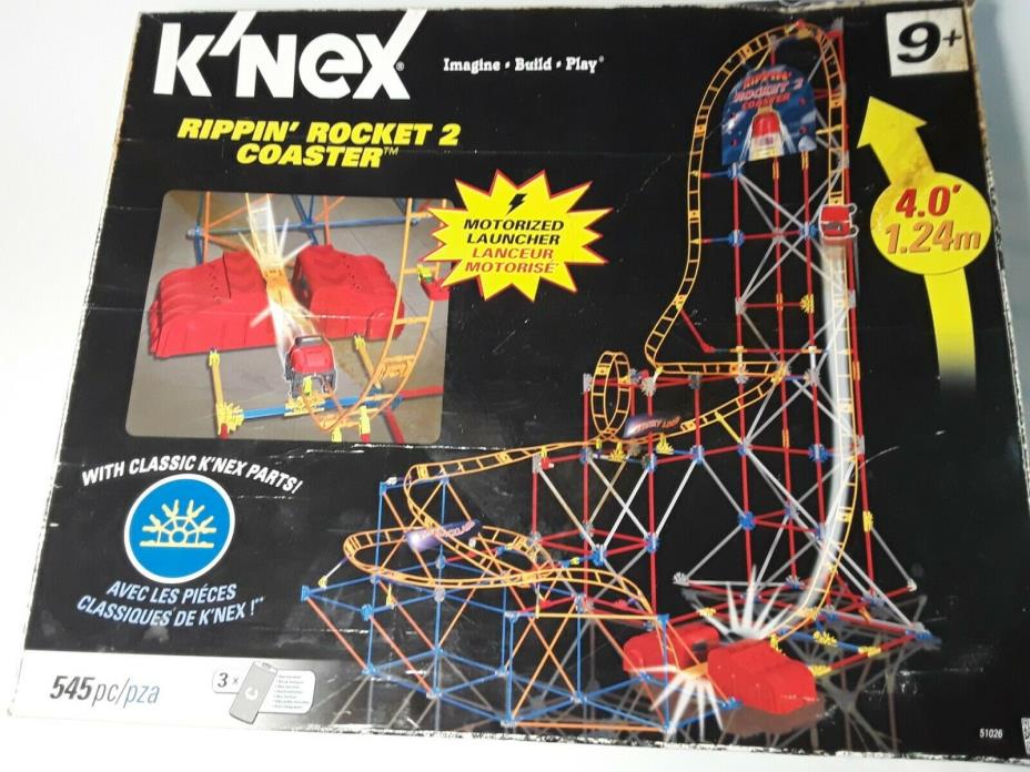 K'NEX Rippin' Rocket 2 Coaster *FOR PARTS ONLY* Please Read Description