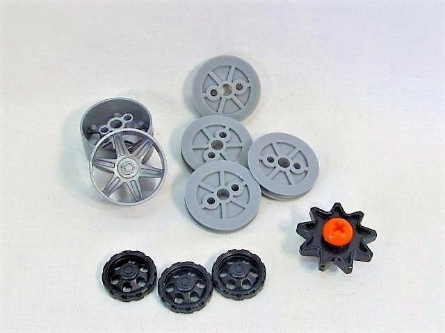 K'NEX Replacement Parts Lot of 10 Pulleys Wheels and More